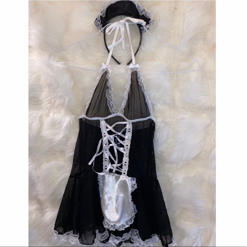 French Maid Lingerie + Headpiece